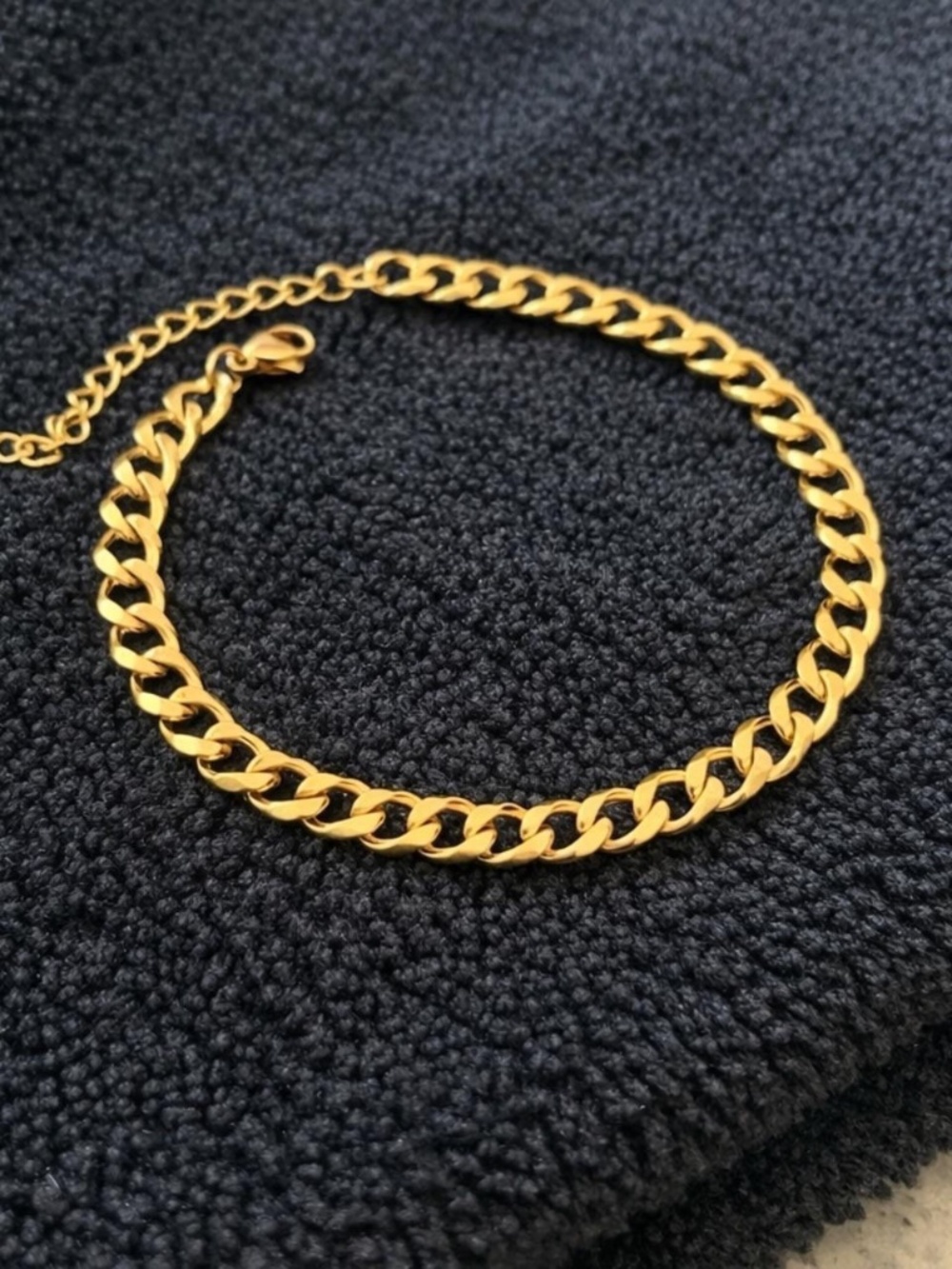 Gold plated stainless steel bracelet
